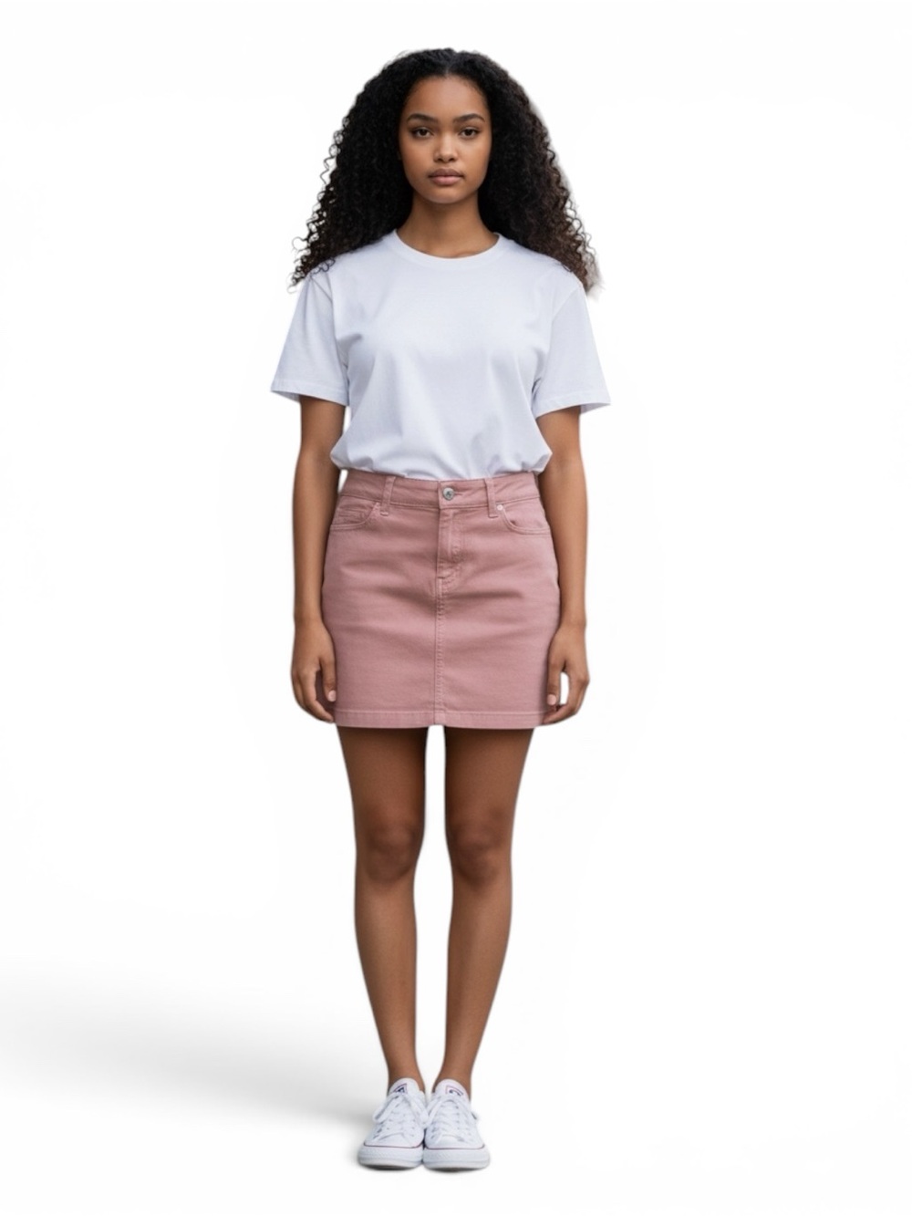 Dolce & Gabbana Dusty Rose Pink Denim Mini Skirt Size 38